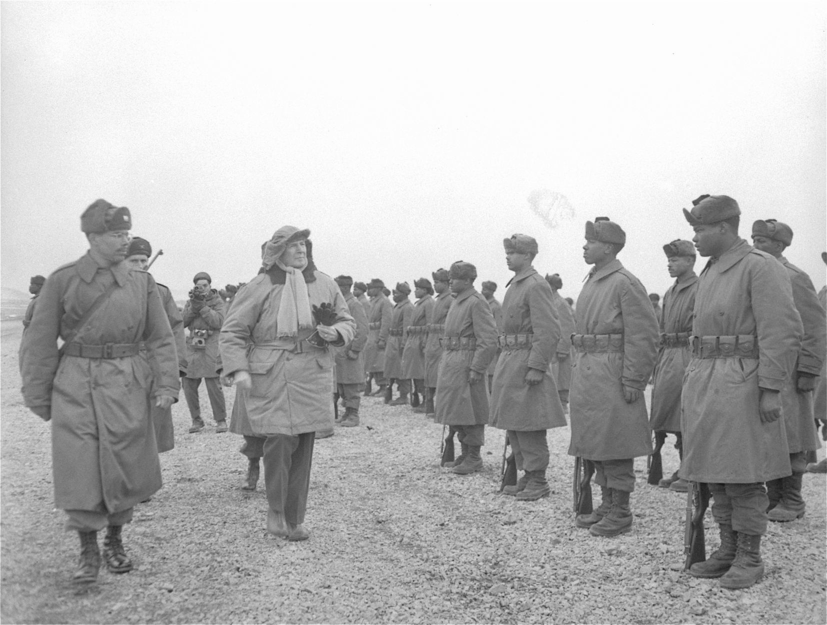 1951: MACARTHUR REVIEWS TROOPS